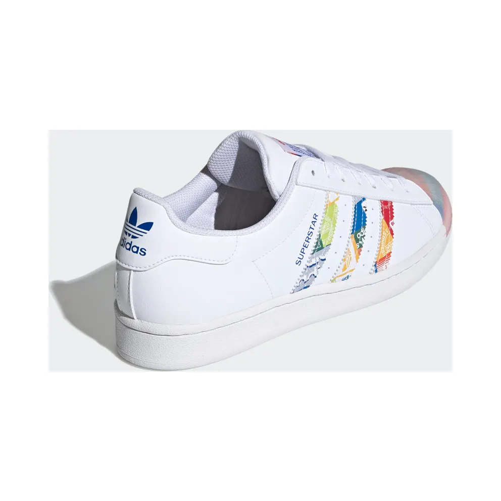 Adidas Superstar Cloud White / Blue / Orange (GX2717)