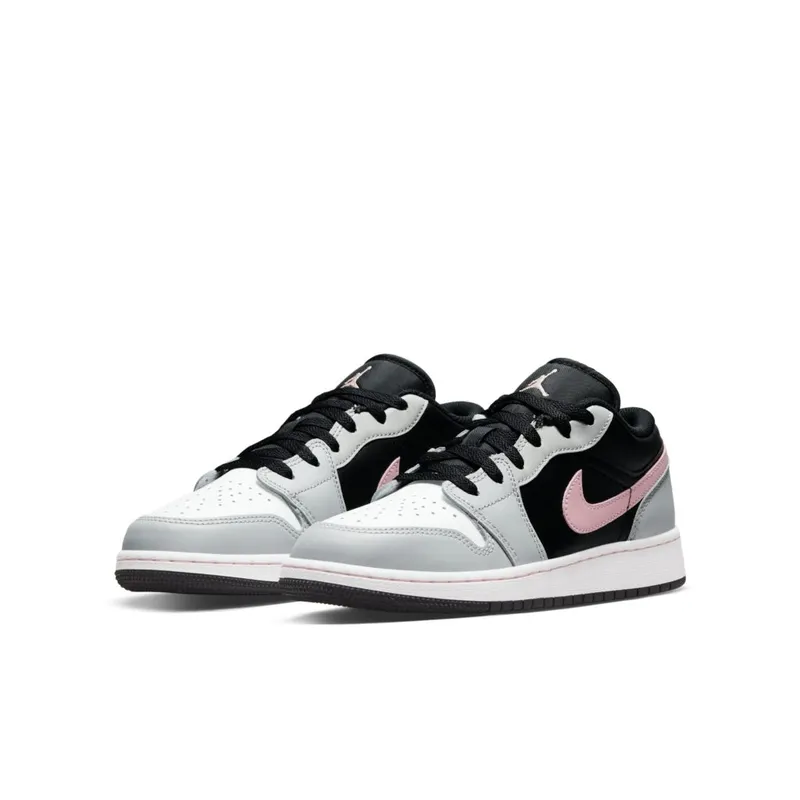 Jordan 1 Low Black Grey Pink (GS) (553560-062)