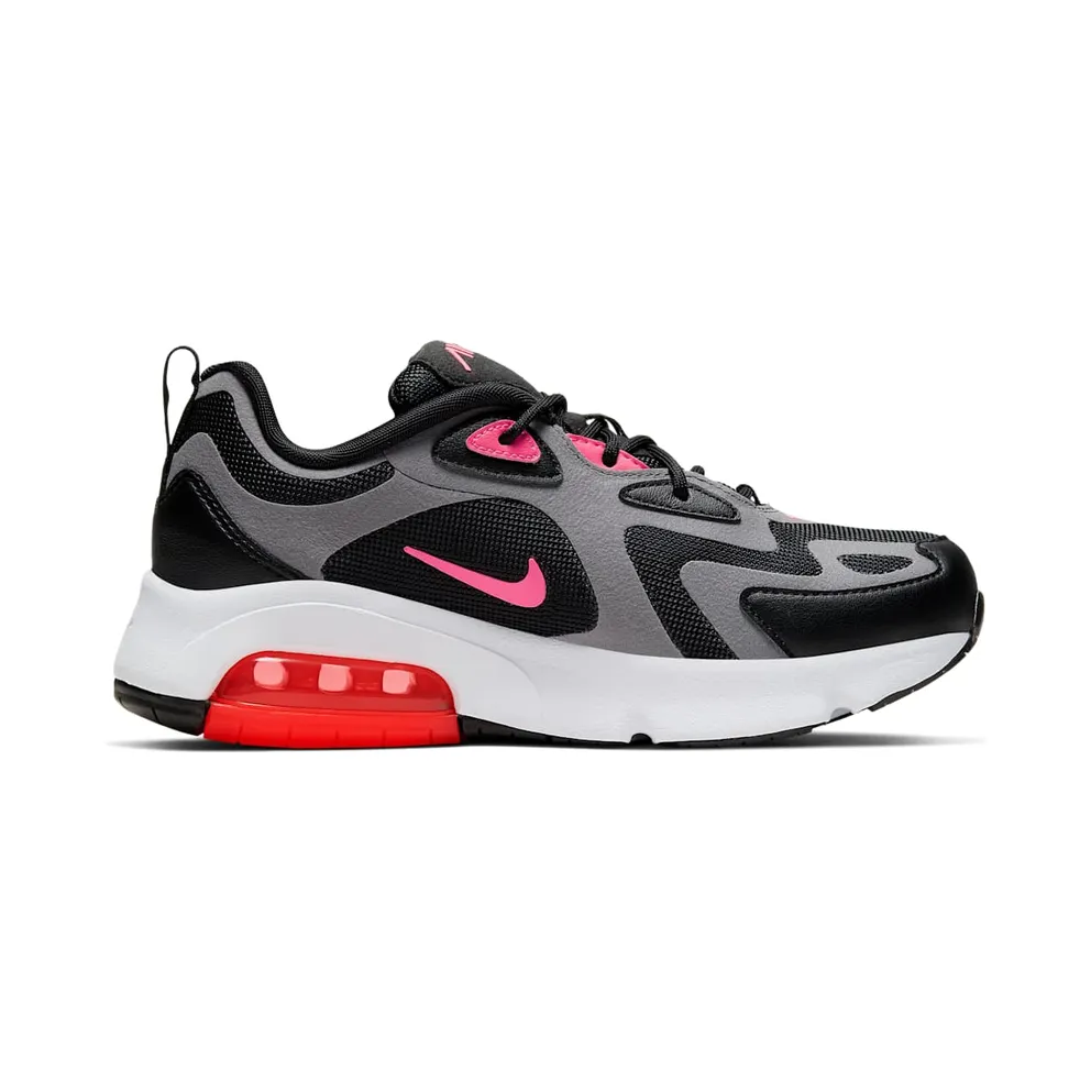 Nike Air Max 200 Black Hot Punch (GS) Black/Gunsmoke/White (CT6388-001)