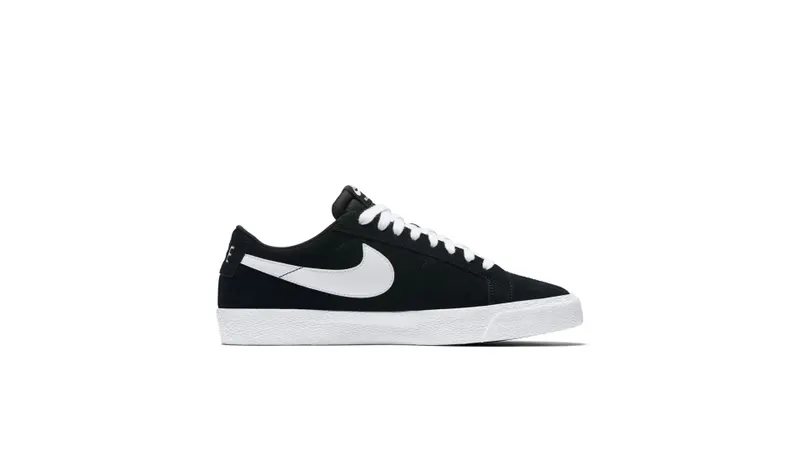Nike SB Blazer Low Black White Black/White-Gum Light Brown (864347-019)