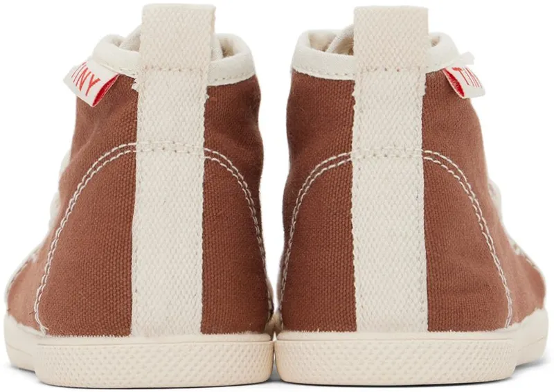 TINYCOTTONS Baby Brown Solid Sneakers (AW22-364)