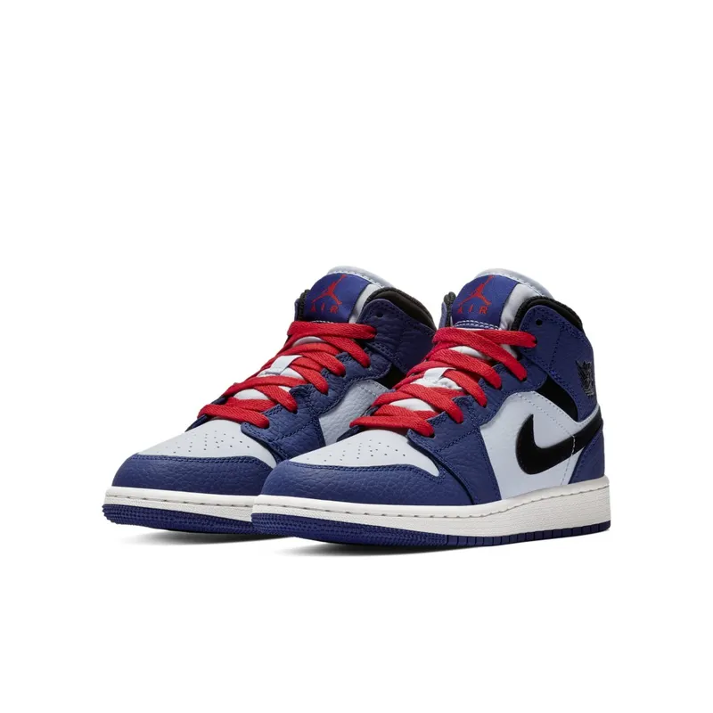 Jordan 1 Mid SE Deep Royal (GS) Deep Royal Blue/Black (BQ6931 400)