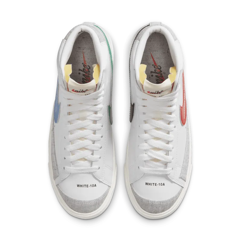 Nike Blazer Mid 77 Color Code White (W) White/Blue-Red-Green-Black (DA2142-146)