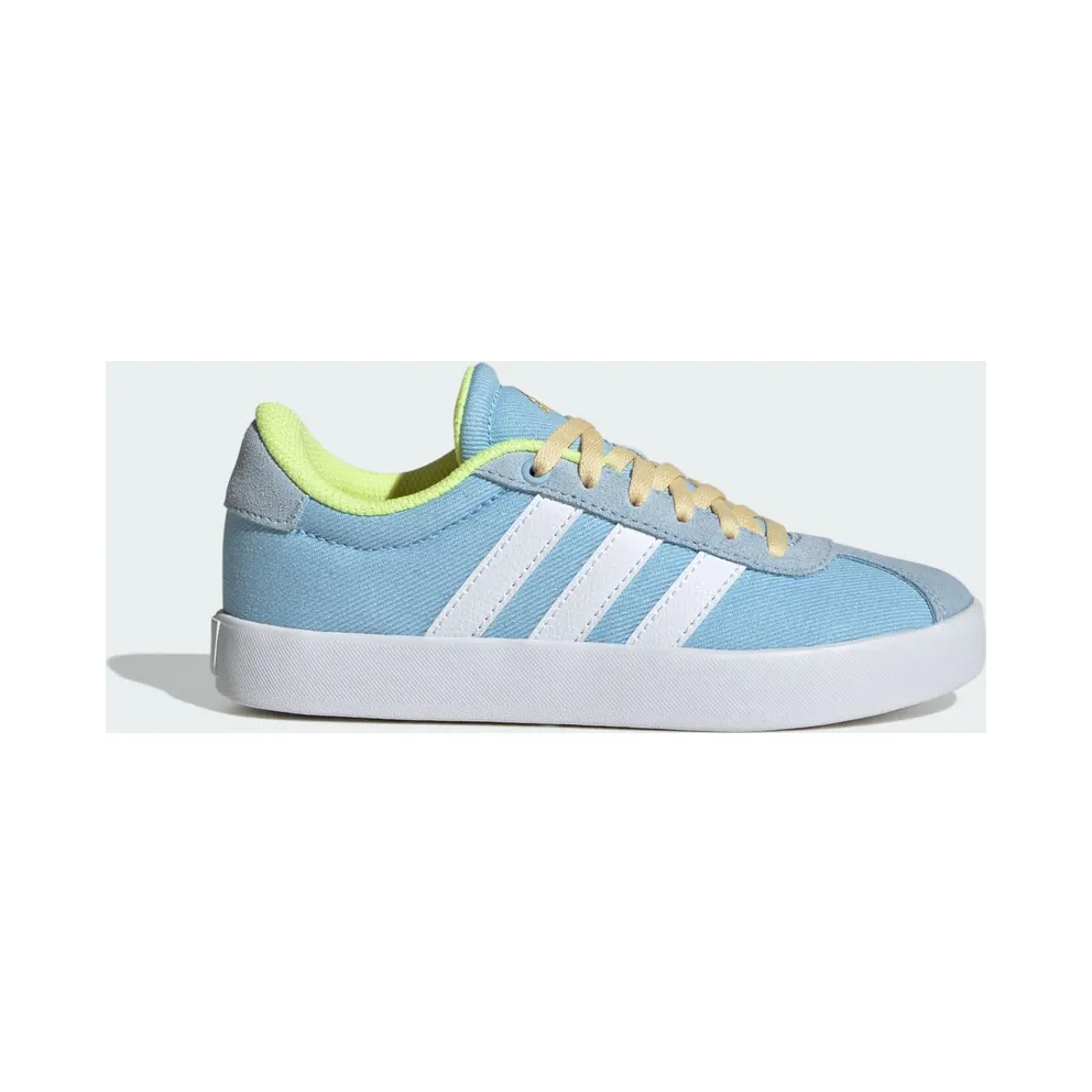 adidas VL Court 3.0 Clear Sky Cloud White Hi-Res Yellow (JS3487)