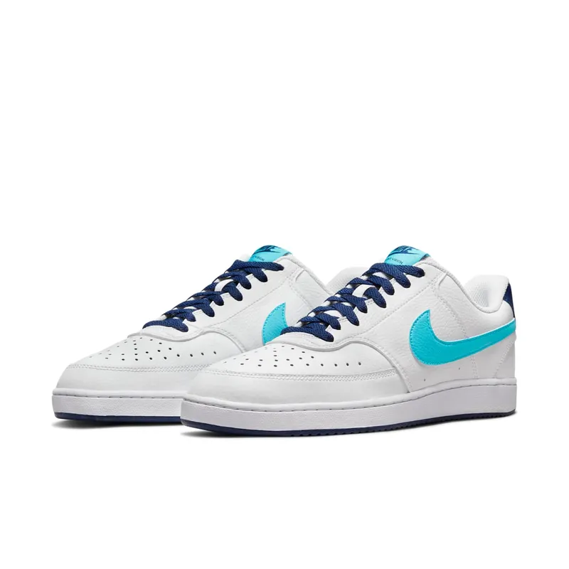 Nike Court Vision Low White Blue Void Turquoise (DM1187-100)