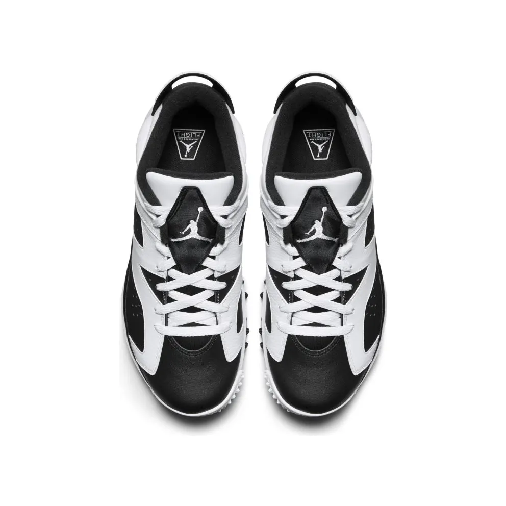 Jordan 6 Retro Golf Cleat Oreo White/Black-Black (800657-110)
