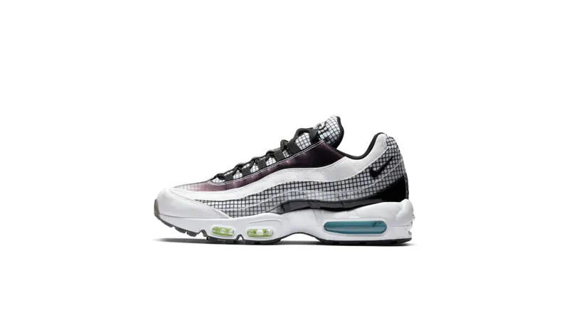 Nike Air Max 95 LV8 White White/Black-Blue Gaze-Lime Blast (AO2450-100)