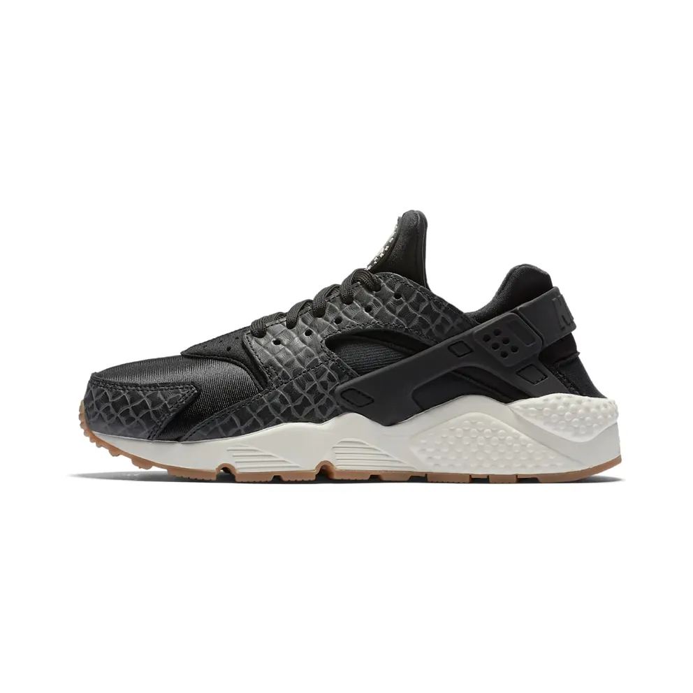 Nike Air Huarache Run Premium Black/Black-Sail-Gum Medium Brown (W) Black/Black-Sail-Gum Medium Brown (683818-011)