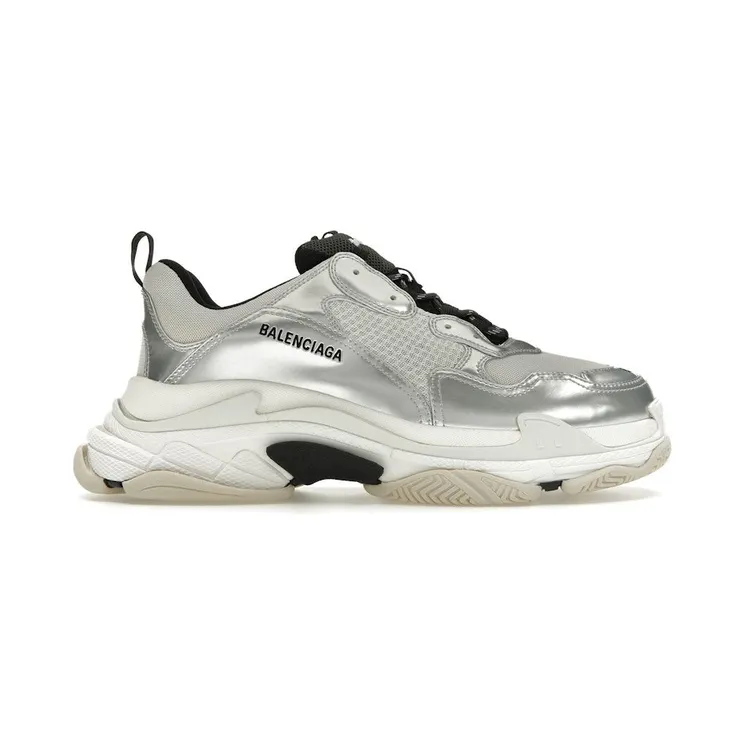 Balenciaga Triple S Black White Silver (536737W2FWM8191)