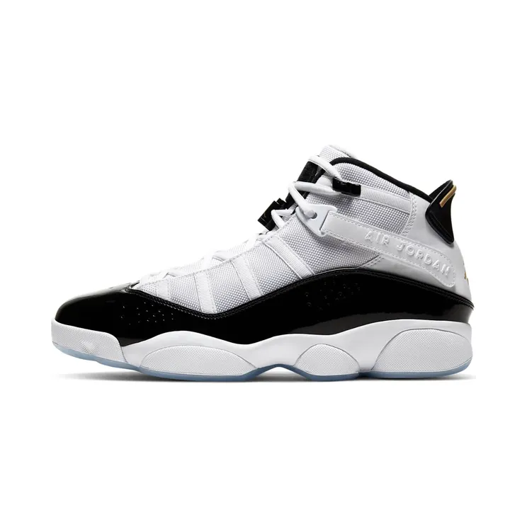 Jordan 6 Rings ‘Defining Moments’ White/Black/Ice/Metallic Gold (CW6993-100)