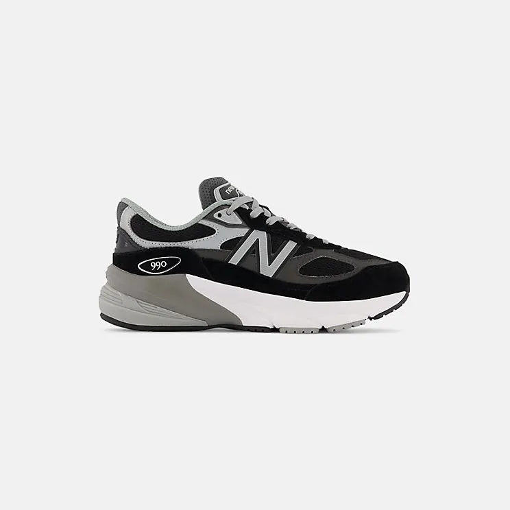 New Balance 990v6 GS “Black/Silver” (GC990BK6)