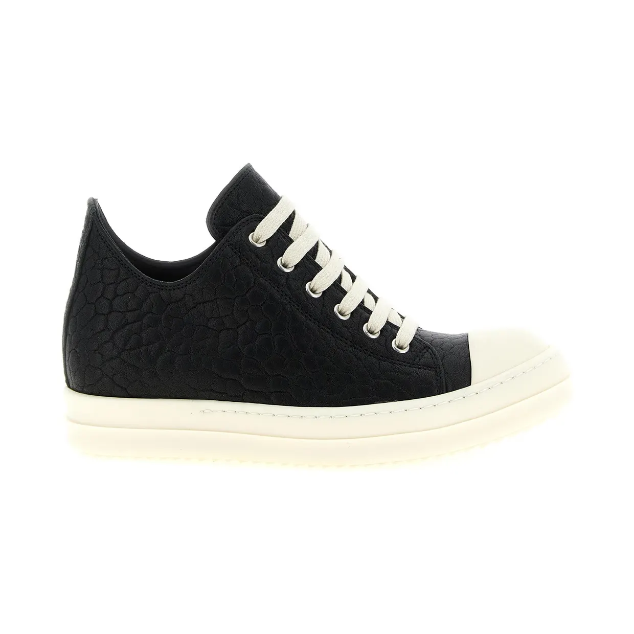Rick Owens Low Sneaks “White/Black” (RP02F5891LBB911)