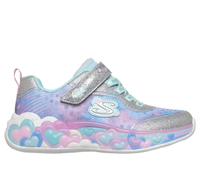 Skechers S-Lights: Eternal Heart Lights Silver (302696LSMLT)