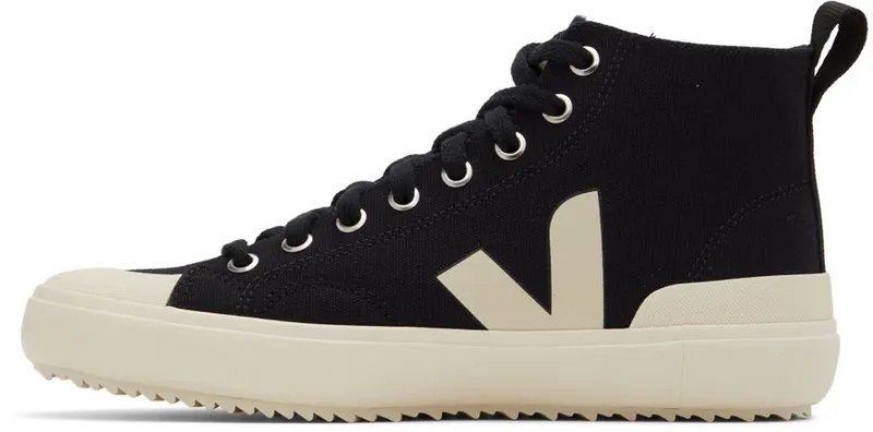 Veja Black & Off-White Canvas Nova High-Top (NT0101397)