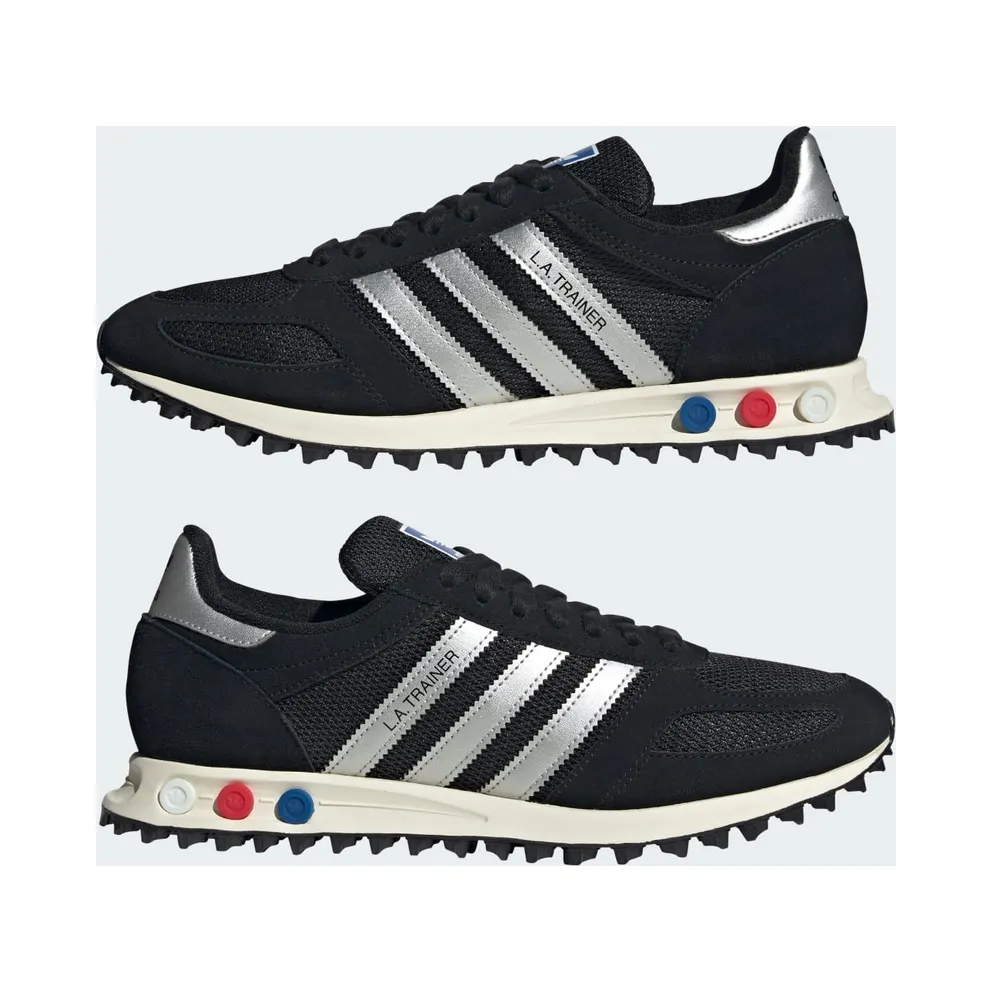 Adidas LA TRAINER OG Shoes Core Black / Silver Metallic / Off White (KJ4381)