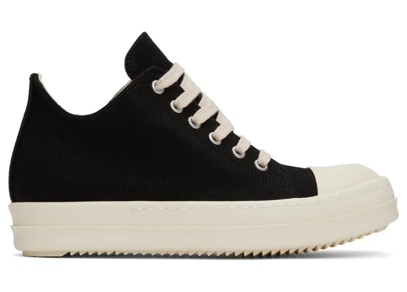 Rick Owens Drkshdw Black Denim Sneakers (DS02B4802 DQ)