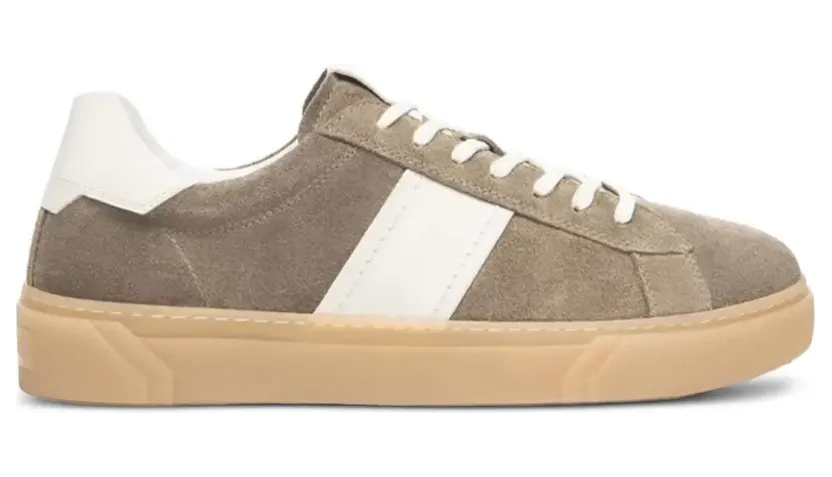 NERO GIARDINI Gestreepte suède sneakers – Grijs (E500694U)