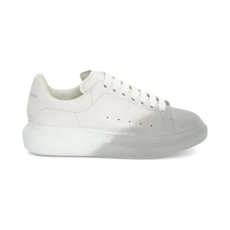 Alexander McQueen Oversized Sprayed Ombre White Melange (575415 WHWM2 9708)