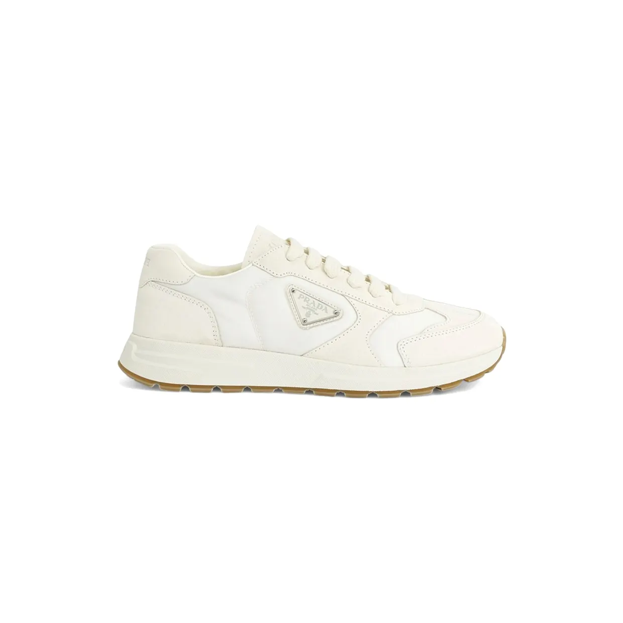 Prada Prax Suede And Re-nylon Sneakers Ivory (2EE455_D7R_F0304)