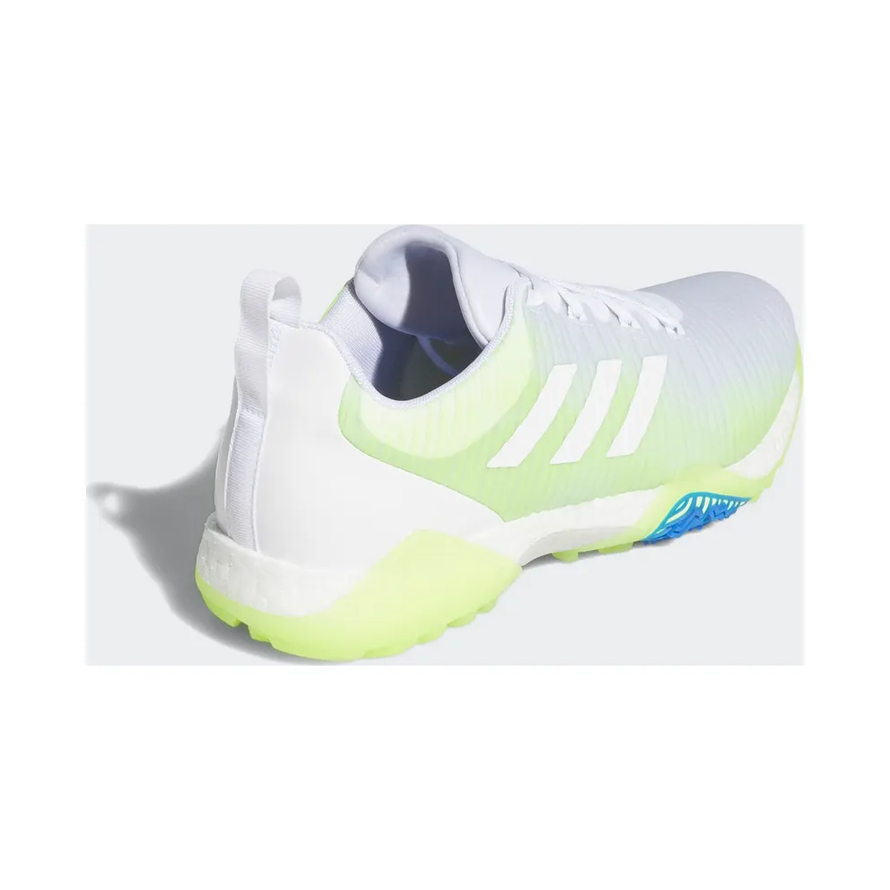 Adidas CodeChaos Golf Shoes Cloud White / Signal Green / Glow Blue (EE9101)
