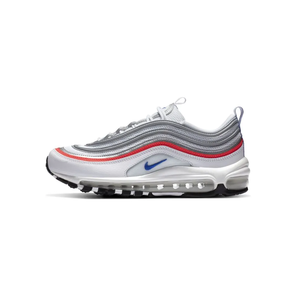 Nike Air Max 97 Metallic Silver Flash Crimson Racer Blue (W) White/Flash Crimson-Metallic Silver-Racer Blue (CZ6087-101)
