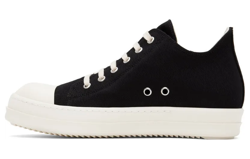 Rick Owens Drkshdw Black Denim Sneakers (DU02B4802 DQ) (3)