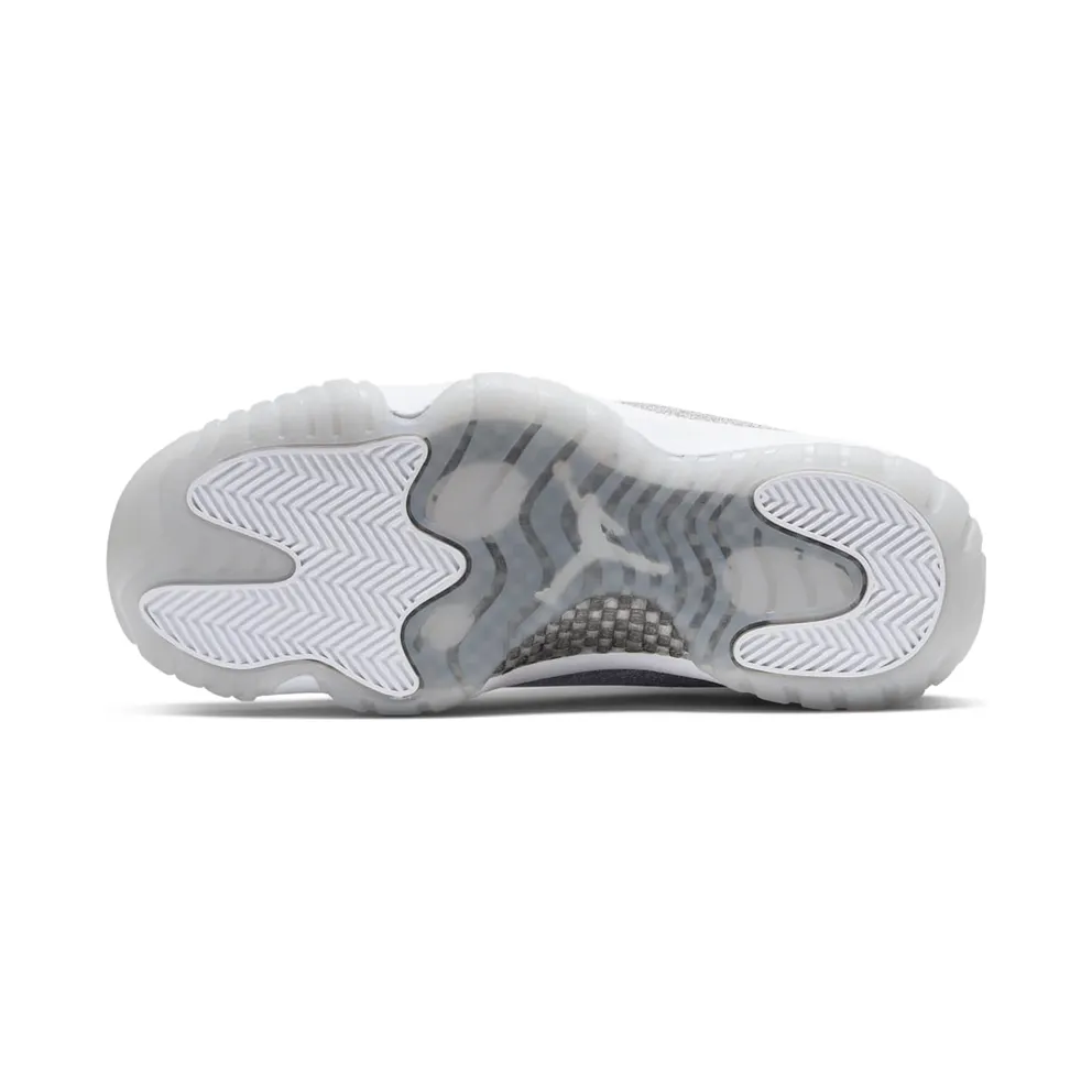 Air Jordan Womens Nike AJ XI 11 White Metallic Silver (2019) (AR0715-100)