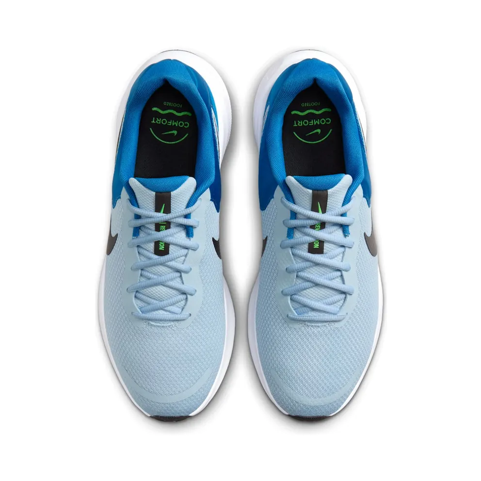 Nike Revolution 7 Light Armory Blue Star Blue Green Strike Black (FB2207-402)