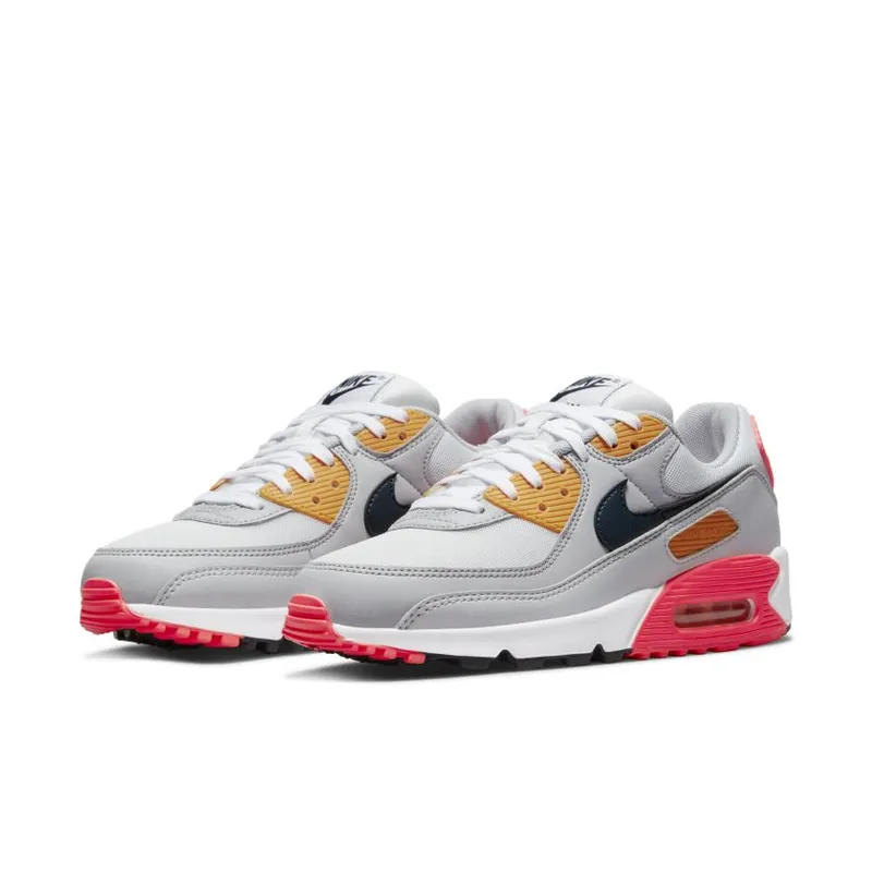 Nike Air Max 90 Grey Crimson Gold (W) (DH5072-001)