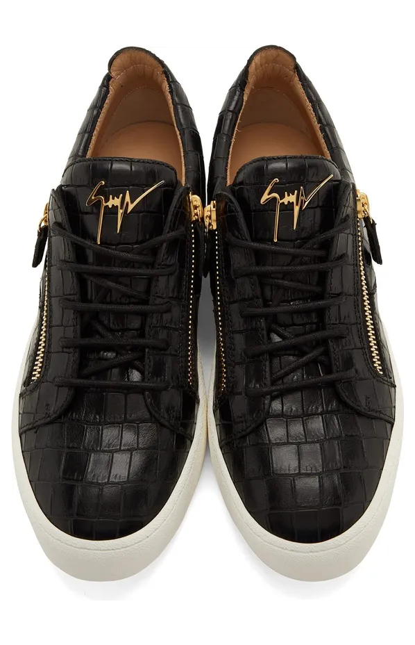 Giuseppe Zanotti White Croc May London Frankie Sneakers (RU00010-118) (5)