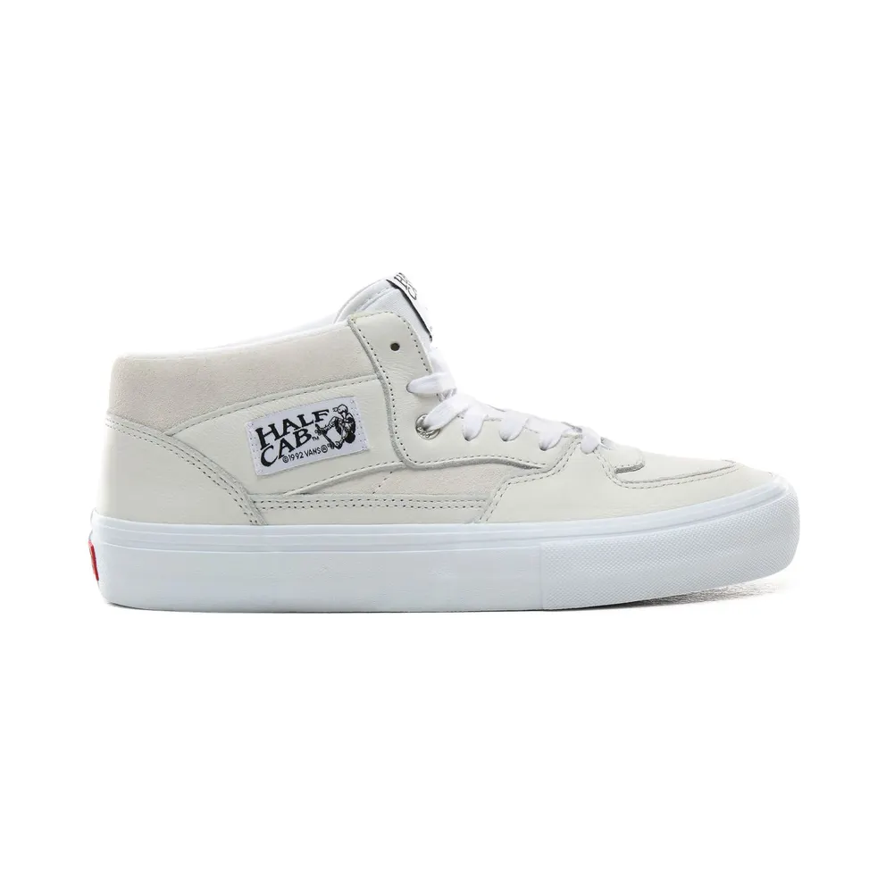 VANS Leren Half Cab Pro Shoes (White)