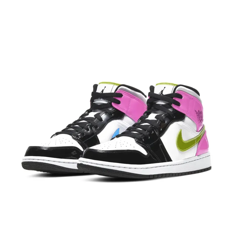 Jordan 1 Mid White Black Cyber Pink White/Black-Cyber-Pink (CZ9834-100)