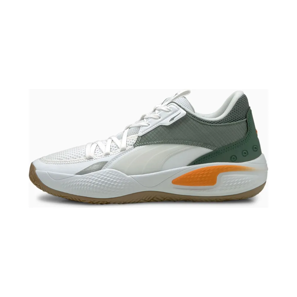 Women’s PUMA Court Rider Pop White/Vibrant Orange (376107-02)