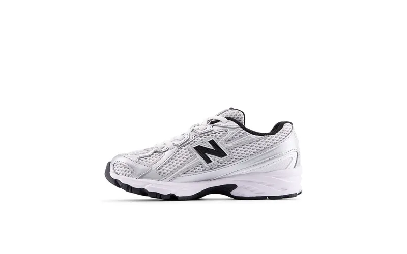 New Balance 740 Bungee Lace PS “Silver Metallic Black” (PZ740NW)