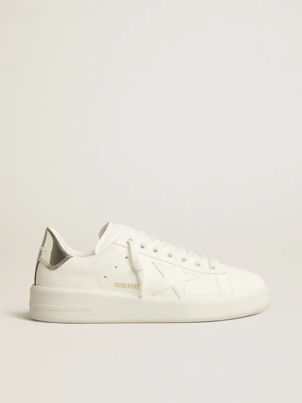 Golden Goose Men’S Bio-Based Purestar With White Star And Mirror-Effect Heel Tab (GMF00197.F005221.80185)