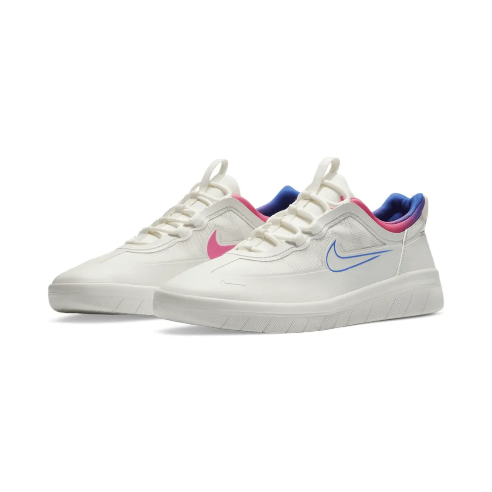 Nike SB Nyjah Free 2 Summit White Pink Blast Racer Blue Summit White/Pink Blast-Pink Blast-Racer Blue (CU9220-100)