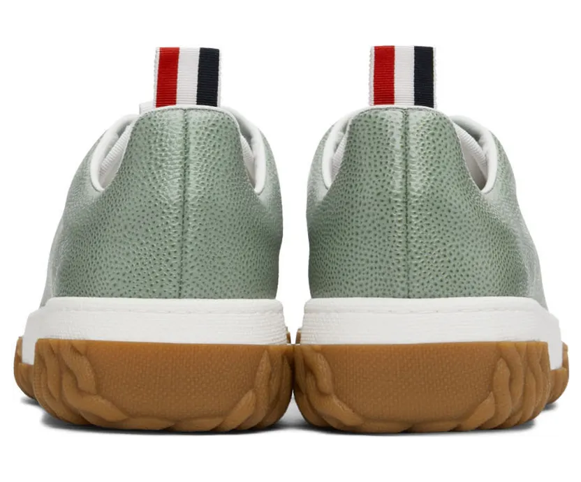 Thom Browne Green Cable Knit Court Low-Top Sneakers (MFD231B-06257) (2)