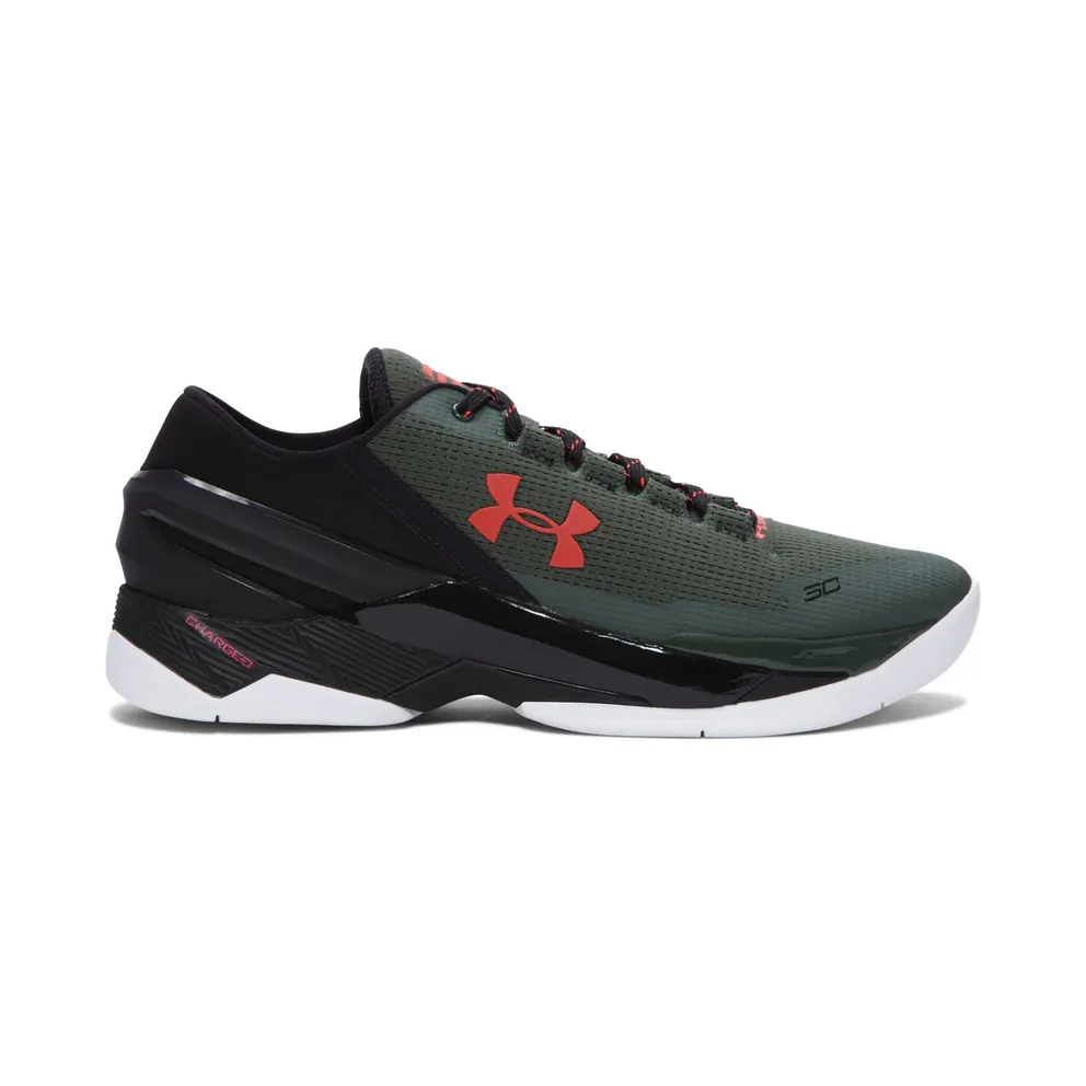 Under Armour UA Curry 2 Low The Hook Combat Green/Black/Red (1264001-994)