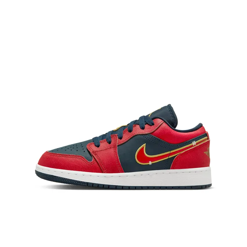 Jordan 1 Low GS “Armory Navy Sport Red” (FQ7380-400)