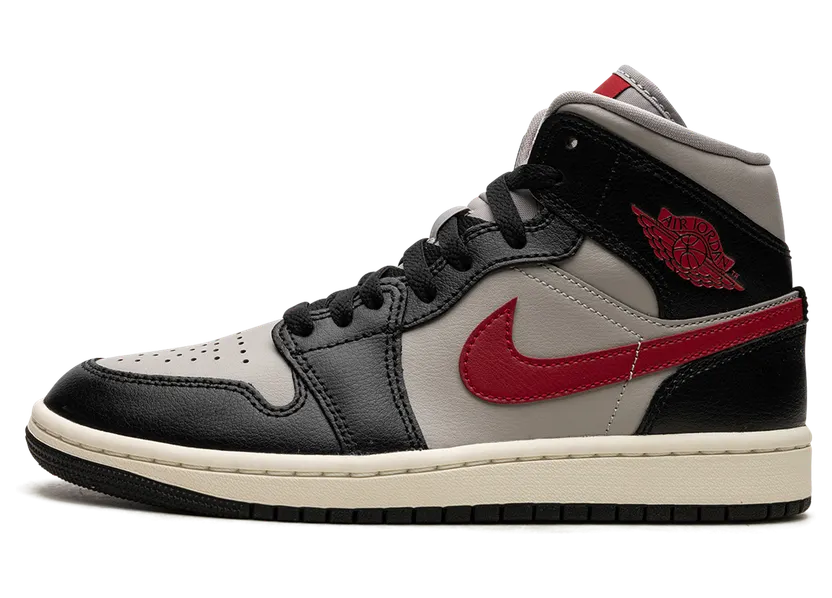 AIR Jordan 1 MID “Black / Gym Red / College Grey” (BQ6472-060)