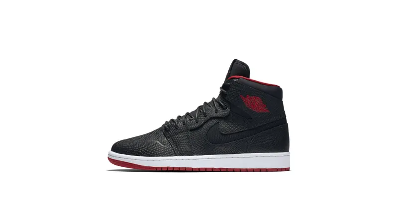 Jordan 1 Retro Nouveau Snakeskin Black/Gym Red-White (819176-001)