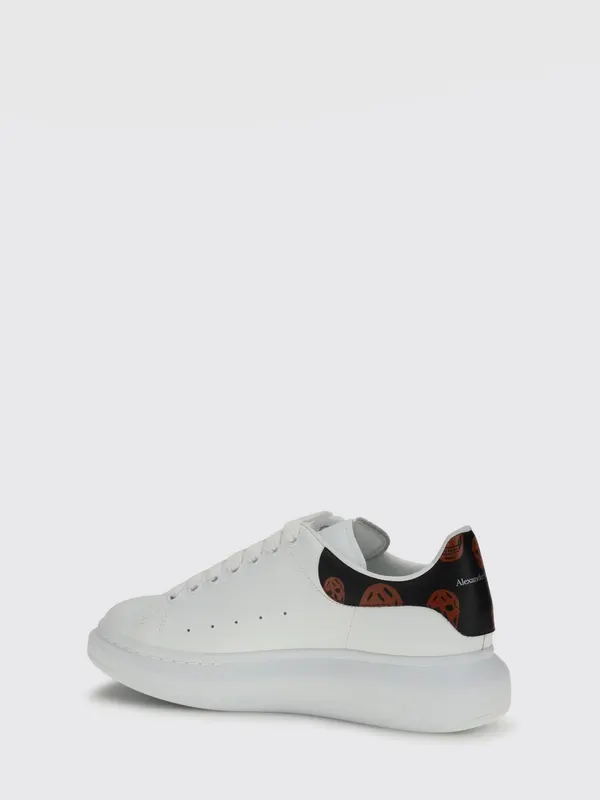 Mcqueen Oversize Leather with Skull Print White (553680WIAKB9145)