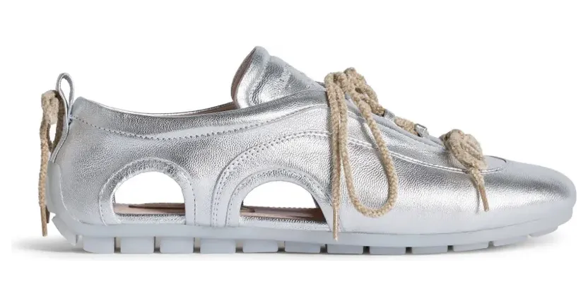 Simone Rocha Ballerina Grip met uitgesneden details “Silver” (BPT100824)