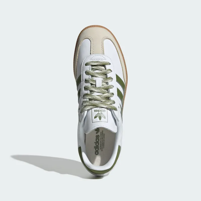 Adidas Samba OG “White Tech Olive Gum” (JS1352)