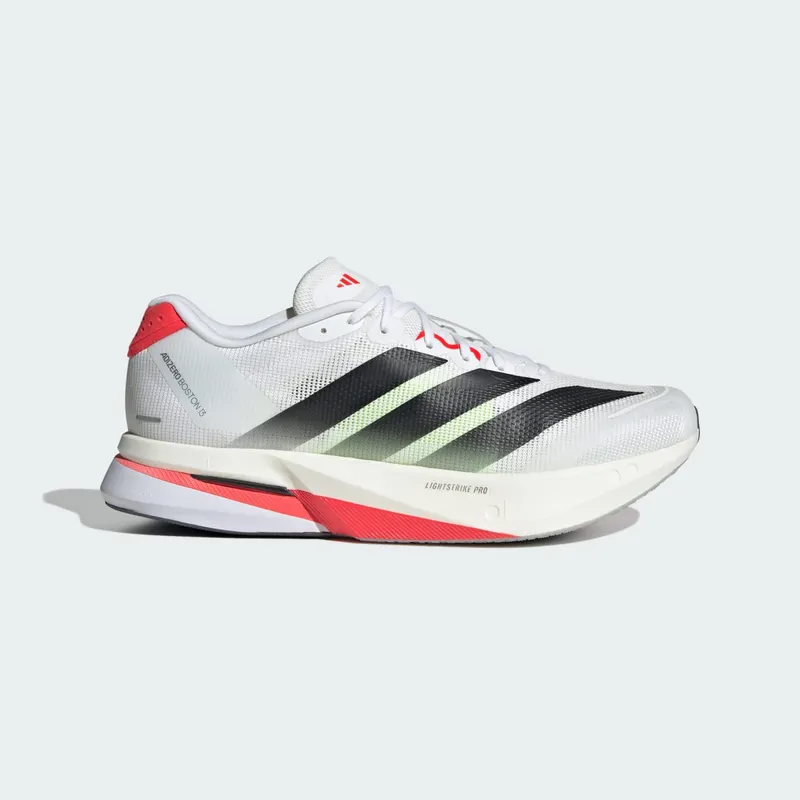 Adidas Adizero Boston 13 Cloud White / Core Black / Lucid Red (JS4932)