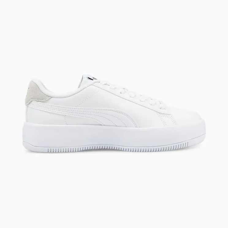 Puma Lily Platform met veters Wit/Zwart (384617-01)
