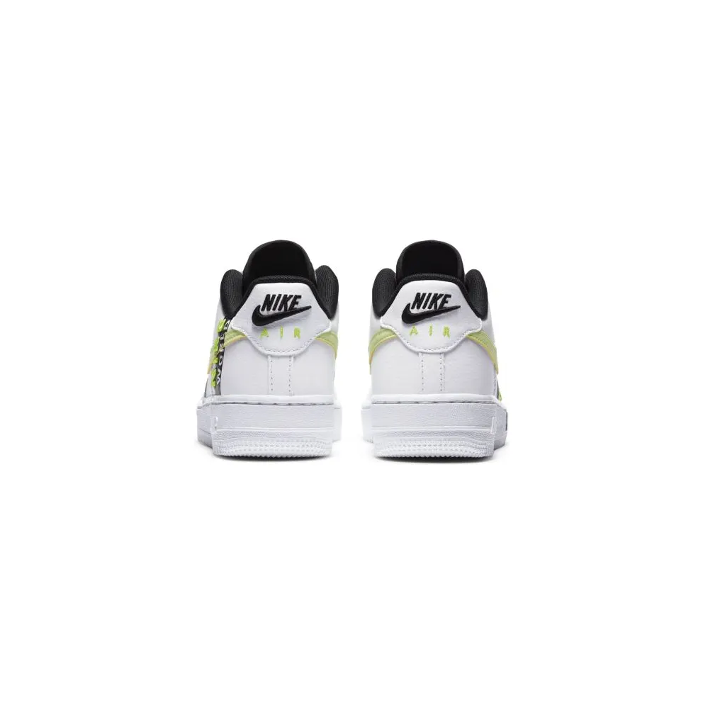 Nike Air Force 1 Low Worldwide White Barely Volt (GS) White/Volt-Black-Barely Volt (CN8536-100)