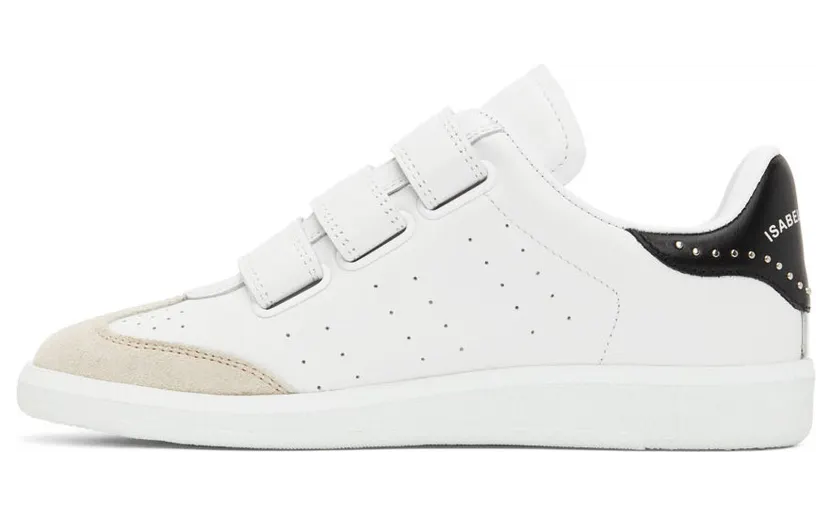 Isabel Marant White & Black Studded Beth Sneakers (BK0031-00M022S) (3)