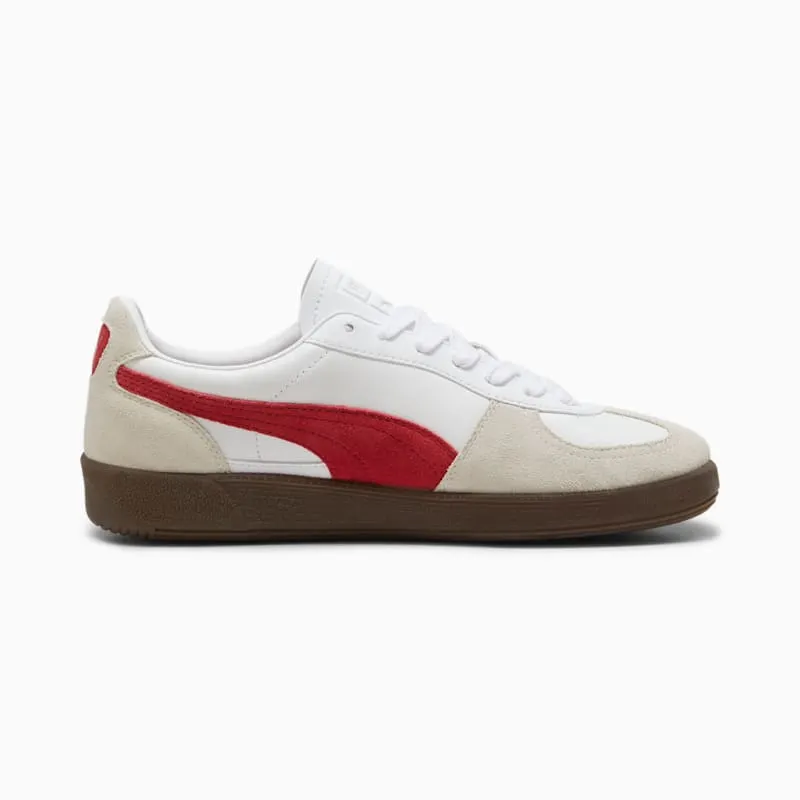 Puma Palermo “White Vapor Gray Club Red” (396464-05)