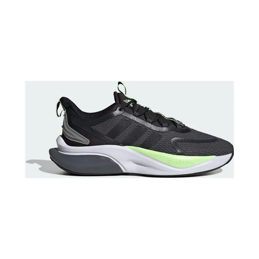 adidas Alphabounce+ Bounce Grey Six / Core Black / Green Spark (IG3584)